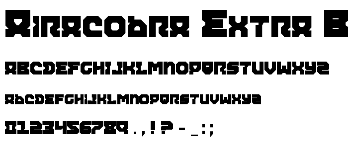 Airacobra Extra Bold font